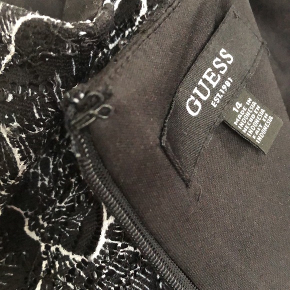 #114 GUESS [14] Fit/Flare lace dress - Picture 12 of 13
